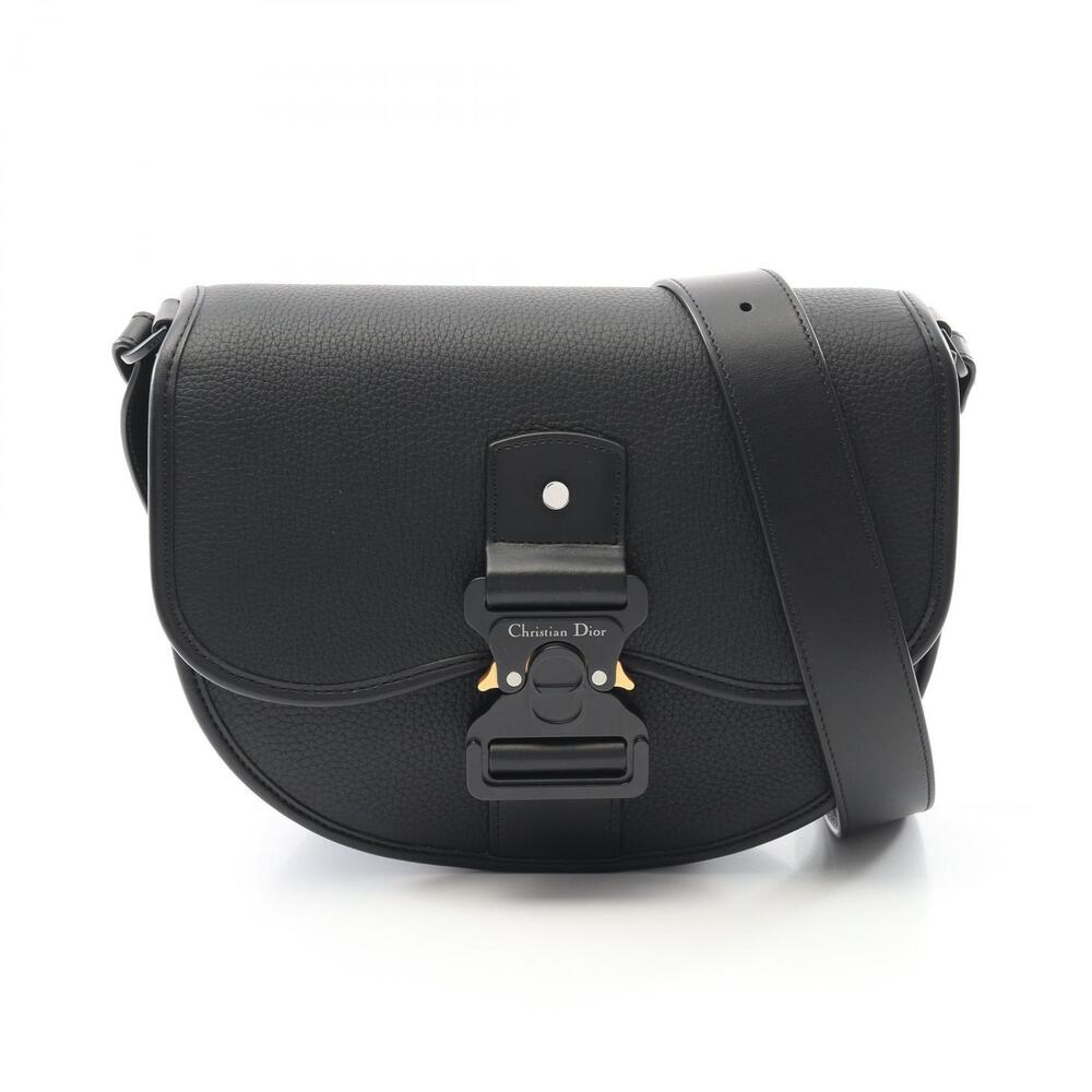 Dior GALLOP Shoulder Bag black leather